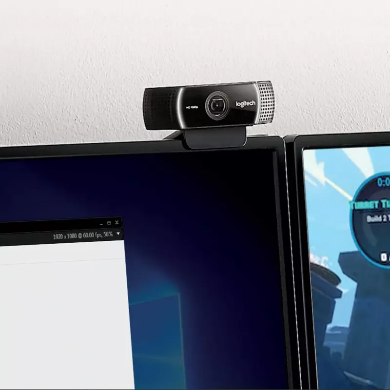 Logitech C922 1920 x 1080pixels USB Black webcam