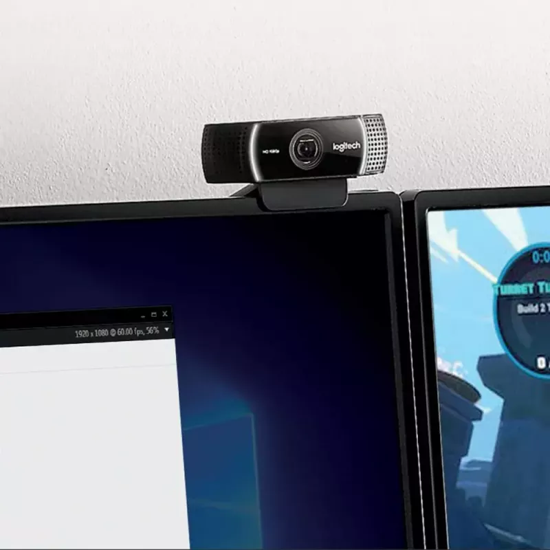 Logitech C922 1920 x 1080pixels USB Black webcam