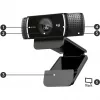 Logitech C922 1920 x 1080pixels USB Black webcam