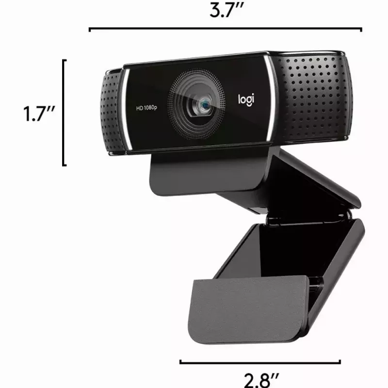 Logitech C922 1920 x 1080pixels USB Black webcam