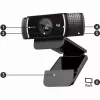 Logitech C922 1920 x 1080pixels USB Black webcam
