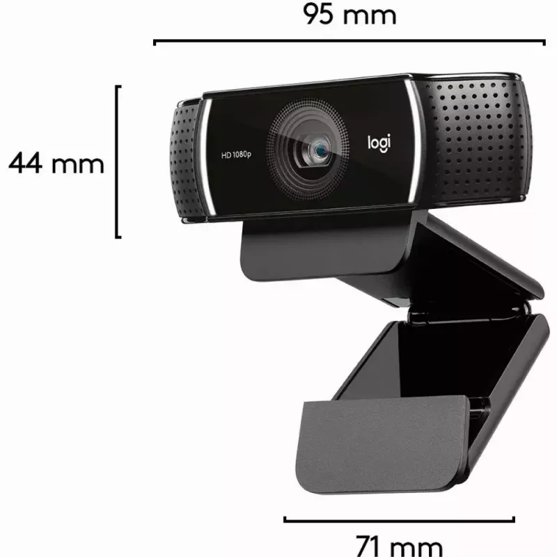 Logitech C922 1920 x 1080pixels USB Black webcam