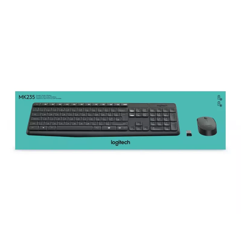 Wireless Keyboard and Mouse Combo Logitech MK235