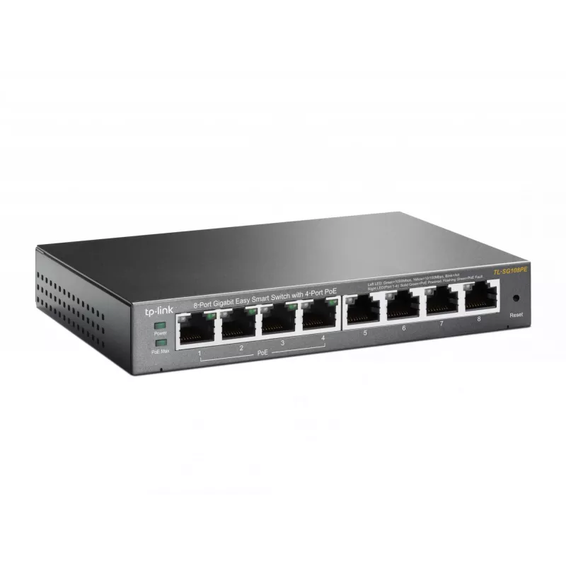 Managed Switch TP-Link TL-SG108PE 8-Port Gigabit with 4-Port PoE