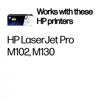 HP 17A Black Original LaserJet Toner Cartridge, 1600 pages, Black, 1 pc(s)