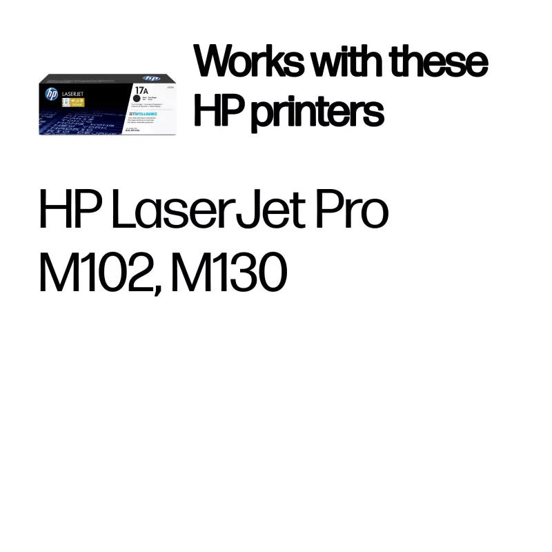 HP 17A Black Original LaserJet Toner Cartridge, 1600 pages, Black, 1 pc(s)