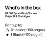 HP 302 2-pack Black/Tri-color Original Ink Cartridges