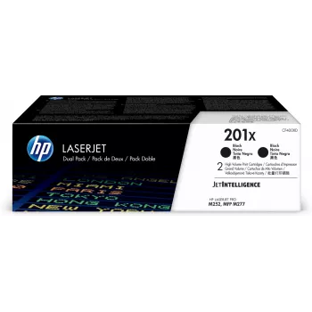 HP 201X 2-pack High Yield Black Original LaserJet Toner Cartridges
