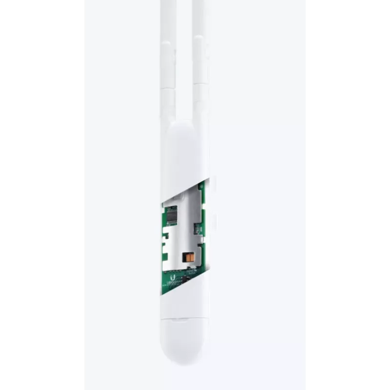 Access point UBIQUITI Unifi AC Mesh UAP‑AC‑M — dual‑band 2.4/5 GHz, 1167 Mbit/s, PoE, outdoor/indoor, white