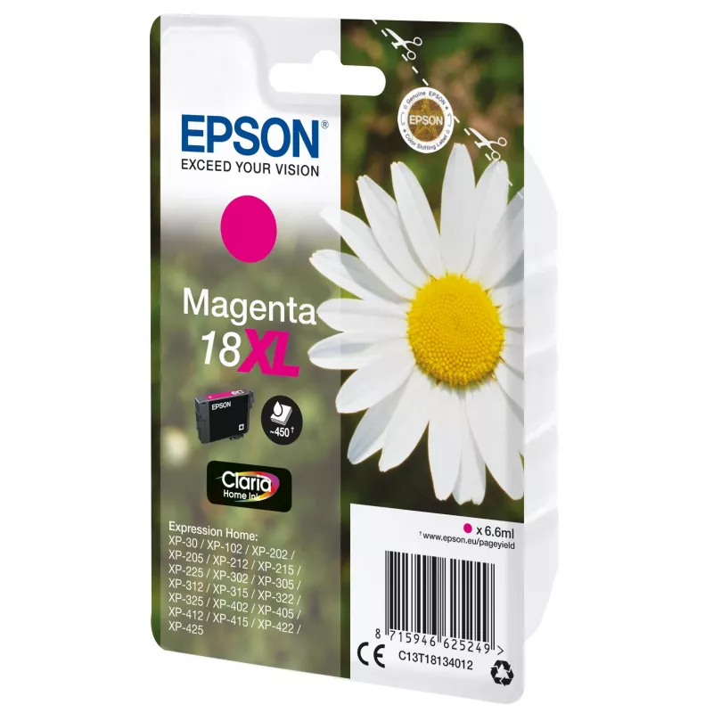 Epson Daisy Singlepack Magenta 18XL Claria Home Ink