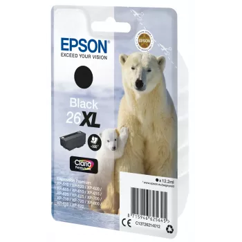 Cartridge Epson 26XL Black 500 pages Ink C13T26214012