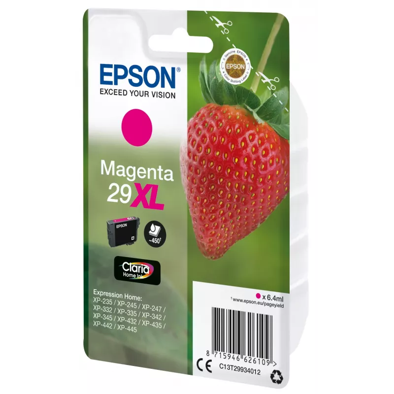 Ink Cartridge Epson Singlepack Magenta 29XL Claria Home Ink Cartridge