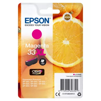 Cartridge Epson 33XL Magenta 650 pages C13T33634012