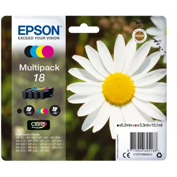 Ink cartridge Epson 18 Multipack C13T18064012 Black cyan magenta yellow