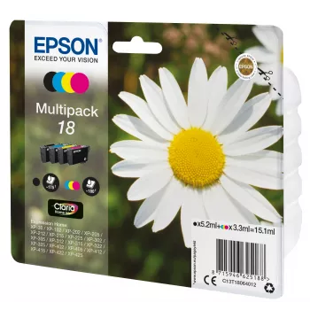 Ink cartridge Epson 18 Multipack C13T18064012 Black cyan magenta yellow