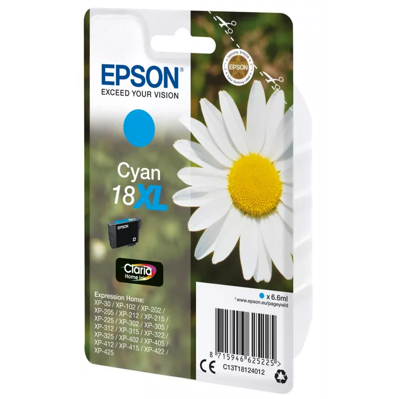 Epson Daisy Singlepack Cyan 18XL Claria Home Ink