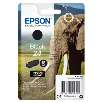 Cartridge Epson 24 240 pages Ink C13T24214012 Black