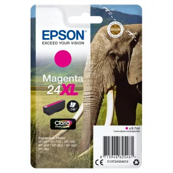 Cartridge Epson Magenta Ink 24XL C13T24334012 Claria Photo HD