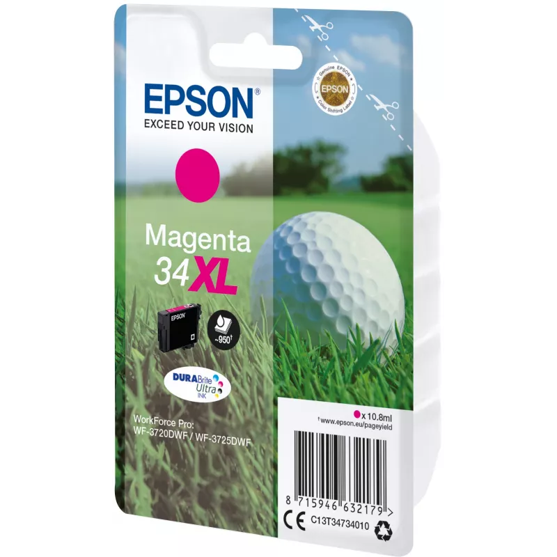 Cartridge Epson 34XL Magenta 950 pages C13T34734010