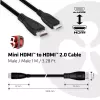 CLUB3D Mini HDMI™ to HDMI™ 2.0 4K60Hz Cable 1M / 3.28Ft