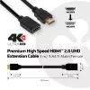 Club 3D CAC-1321 High Speed HDMI 2.0 Extension Cable, 4K60Hz, M/F, 3 m, Black