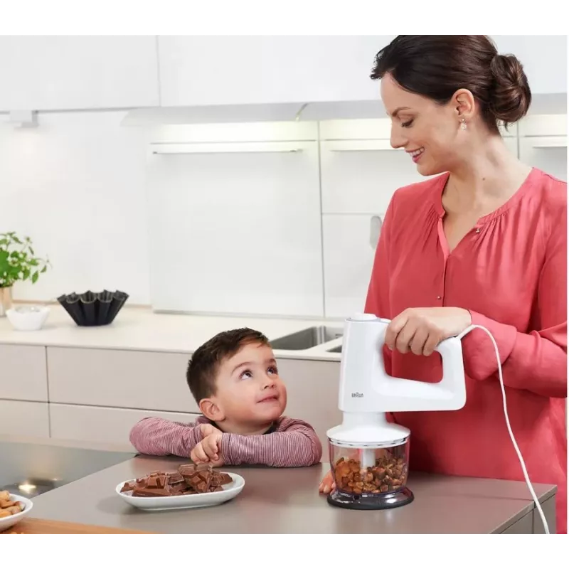 Braun HM 3135 WH Hand mixer 500 W Grey, White