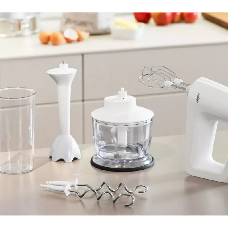 Braun HM 3135 WH Hand mixer 500 W Grey, White