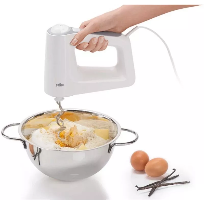 Braun HM 3135 WH Hand mixer 500 W Grey, White