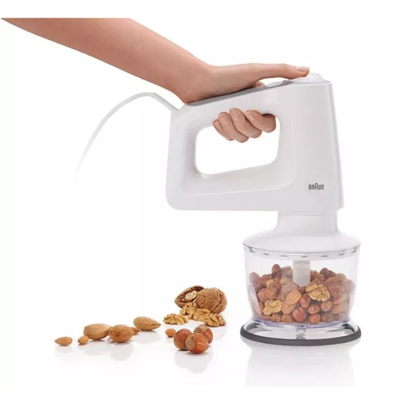 Braun HM 3135 WH Hand mixer 500 W Grey, White