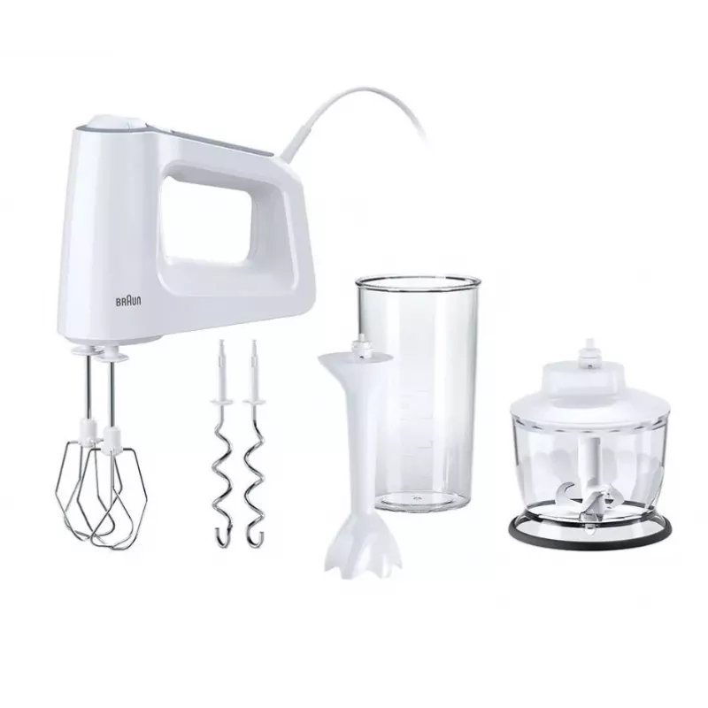 Braun HM 3135 WH Hand mixer 500 W Grey, White