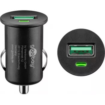 Vehicle charging adapter Goobay 18 W Quick Charge 3.0 black