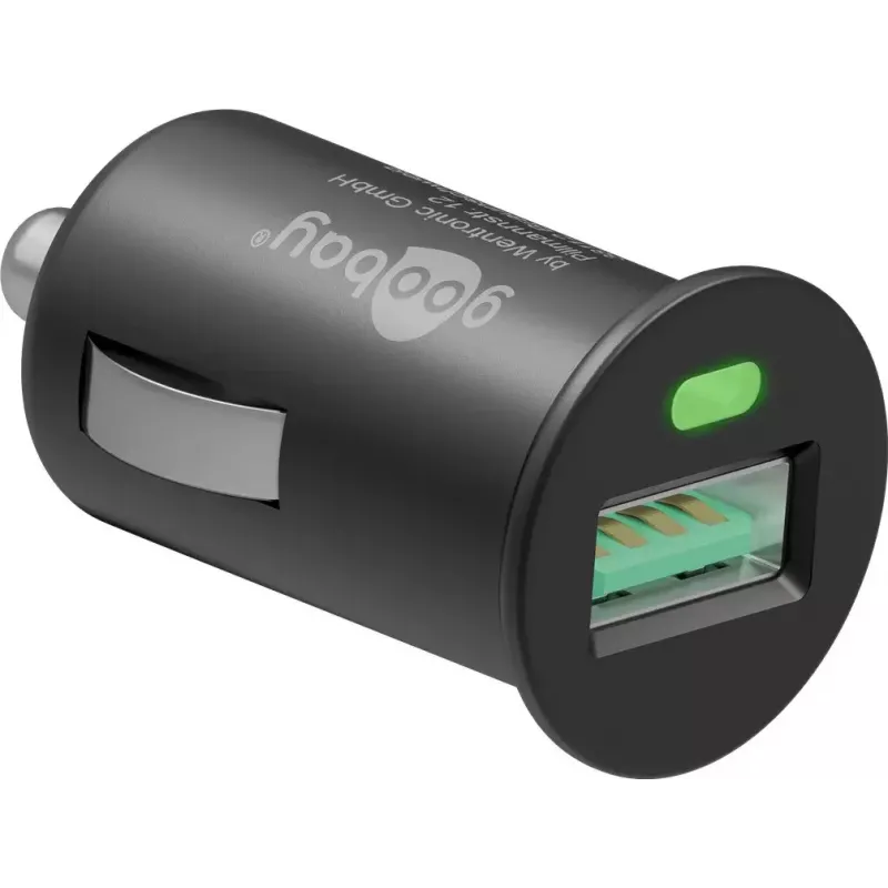 Vehicle charging adapter Goobay 18 W Quick Charge 3.0 black
