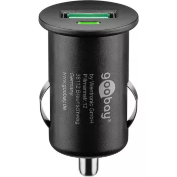 Vehicle charging adapter Goobay 18 W Quick Charge 3.0 black