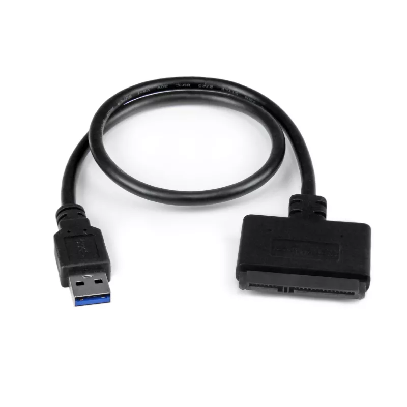 StarTech.com SATA to USB Cable with UASP, Black, 6 Gbit/s, CE, FCC, 0 - 60 °C, -10 - 70 °C, 49 mm