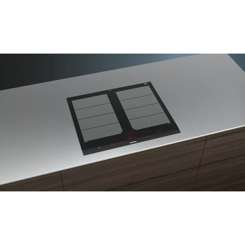 Siemens EX675LXC1E hob Black, Stainless steel Built-in Zone induction hob 4 zone(s)