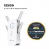 TP-Link RE650 network extender Network transmitter White 10, 100, 1000 Mbit/s