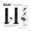 CLUB3D USB3.2 Gen1 Type A or C Dual Display 4K60Hz Docking Station DisplayLink® Certified