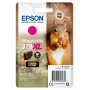 Cartridge EPSON Singlepack Cyan 378XL Squirrel Clara Photo HD Ink