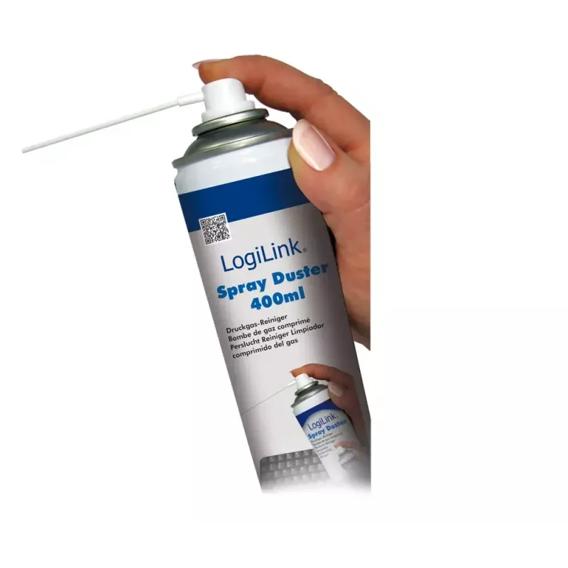 Compressed air duster LOGILINK 072074 — for electronics and keyboards, compact canister