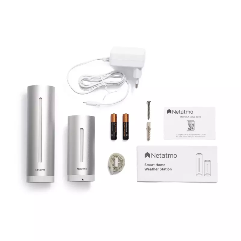 Netatmo NWS01-EC digital weather station Aluminium Battery/USB Wi-Fi