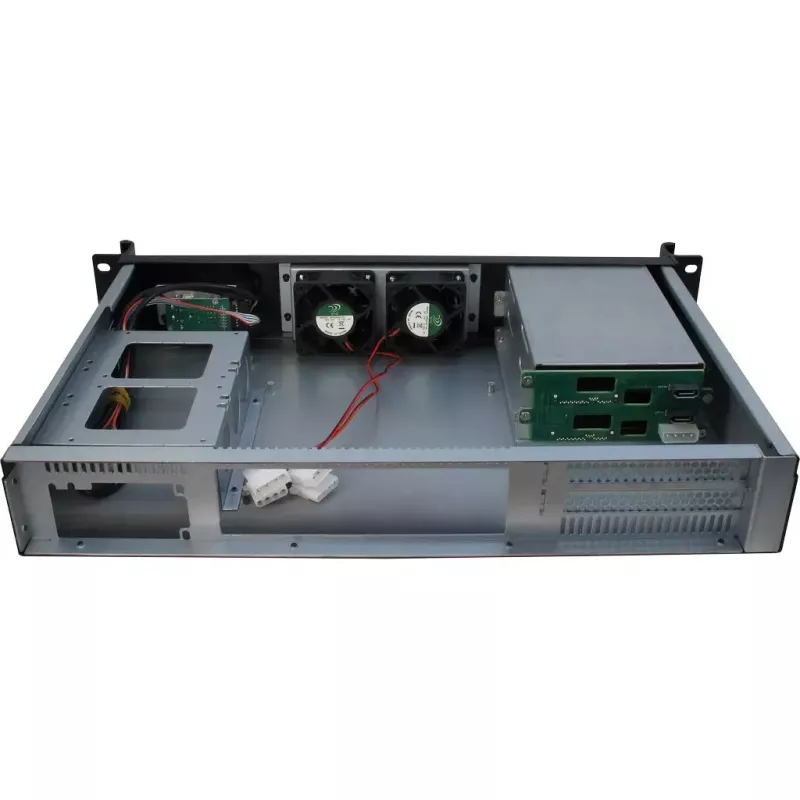 Server Case Inter-Tech 1.5U-1528L Rack Black