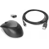 HP Wireless Premium Mouse, Ambidextrous, Laser, RF Wireless, 1200 DPI, Black