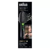 Paddle hairbrush BRAUN BR710 for adults, black and green, 175 g