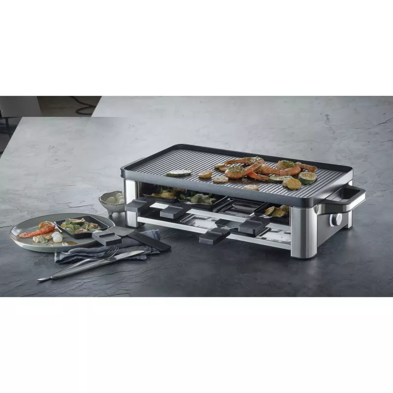 WMF Lono 0415040011 raclette grill 8 person(s) 1500 W Black, Chrome