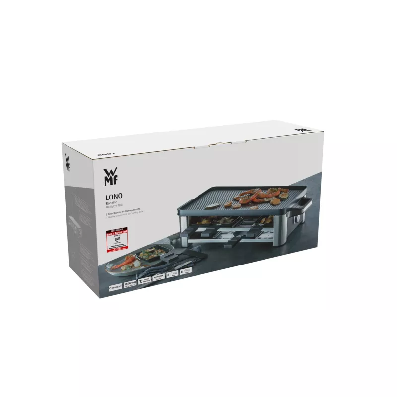 WMF Lono 0415040011 raclette grill 8 person(s) 1500 W Black, Chrome