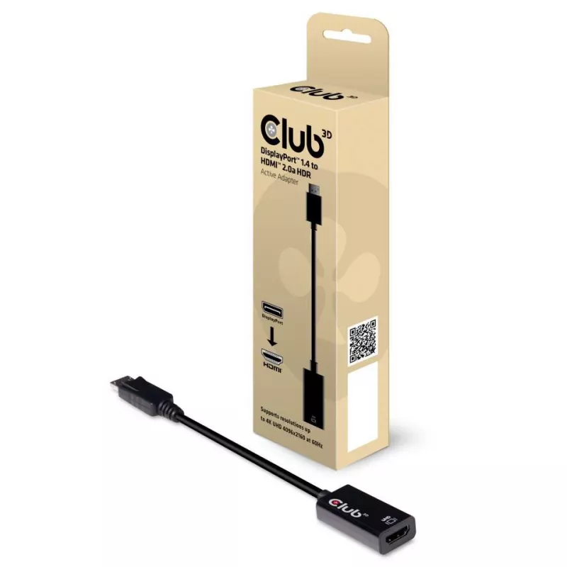 Active Adapter DisplayPort 1.4 to HDMI 2.0b CLUB3D CAC-1080