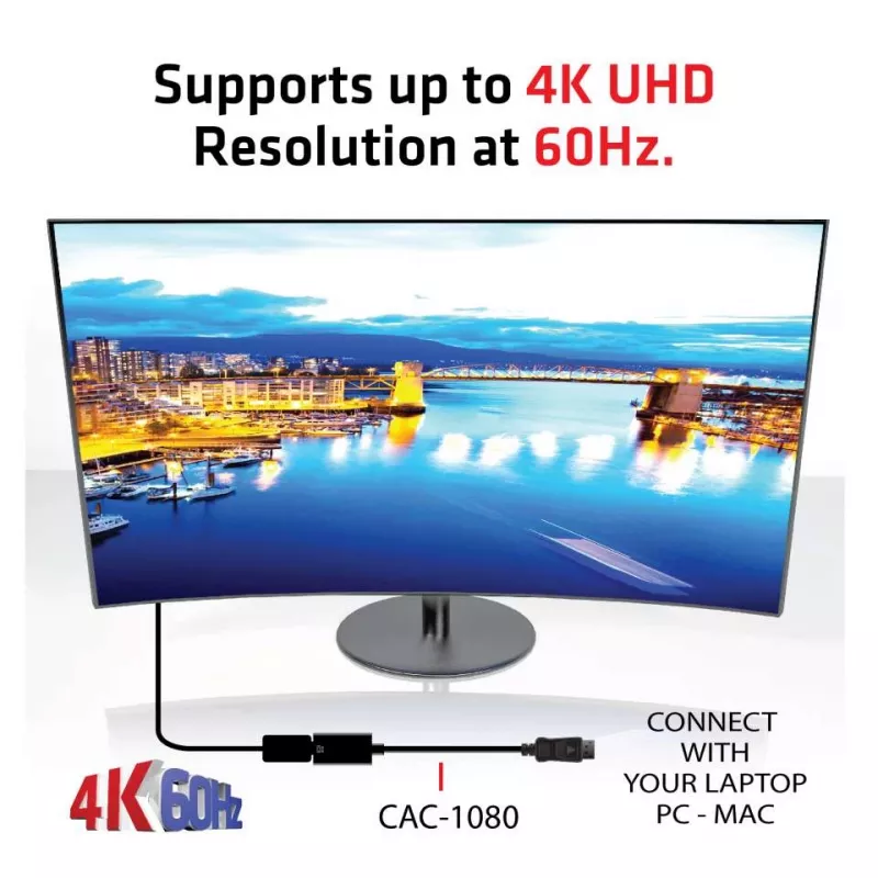 Active Adapter DisplayPort 1.4 to HDMI 2.0b CLUB3D CAC-1080