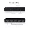 CLUB3D HDMI™ 4K@60Hz UHD Splitter AC Power 4 ports