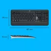 Wireless keyboard and mouse set Logitech MK540 Advanced — full-size QWERTY keyboard, USB receiver, US layout, ergonomic mouse, black/white