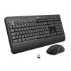 Wireless keyboard and mouse set Logitech MK540 Advanced — full-size QWERTY keyboard, USB receiver, US layout, ergonomic mouse, black/white